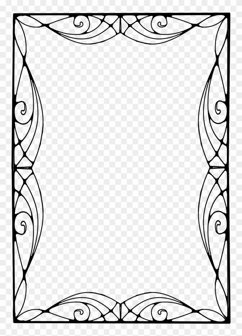 Border Clip Art Art Deco Free For Download On Rpelm - Art Nouveau Frames Png #1310693