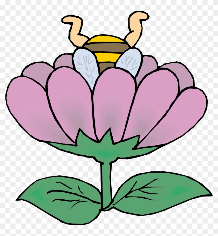 Honey Bee Animation Flower - Bee And Flower Animation #1310775