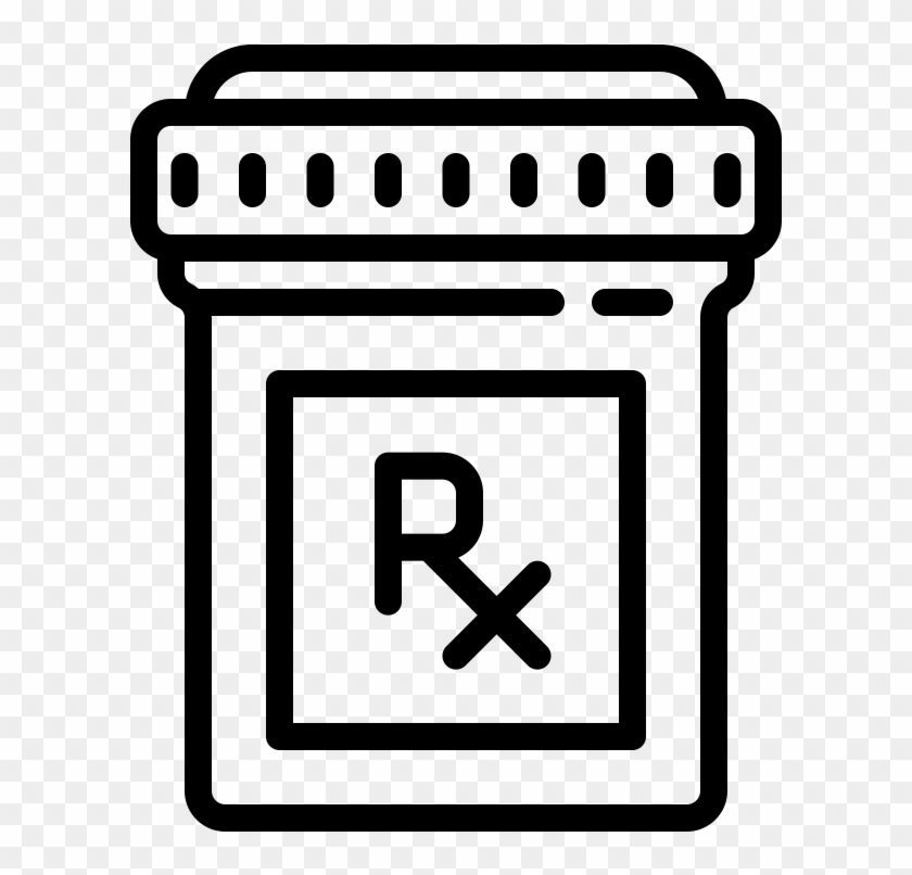 Pin Pill Bottle Clipart Black And White - Medicine Bottle Clip Art #1311105