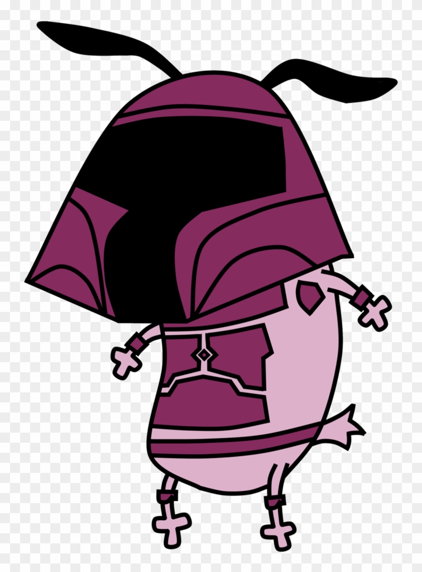 Courage The Cowardly Mandalorian By Mirtagevfett - Courage The Cowardly Dog Star Wars #1311186