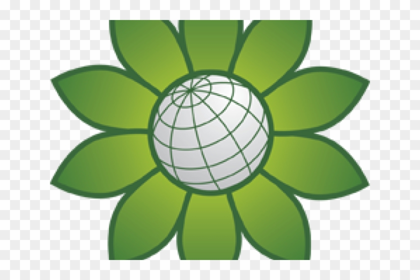 Globe Clipart Flower - Globe Clipart Flower #1311925