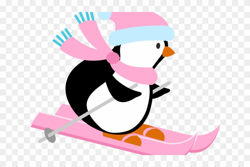 Skiing Clipart Penguin - Penguin #1311978