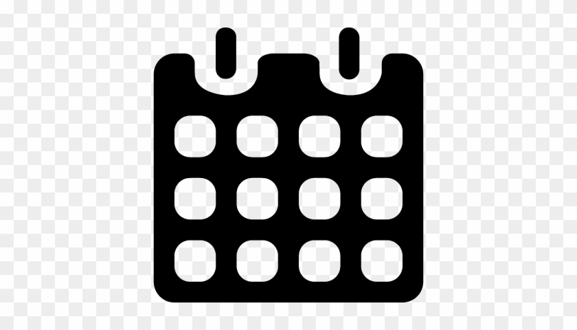 Black Paper Calendar With Spring Vector - Calendario Png Negro #1312070