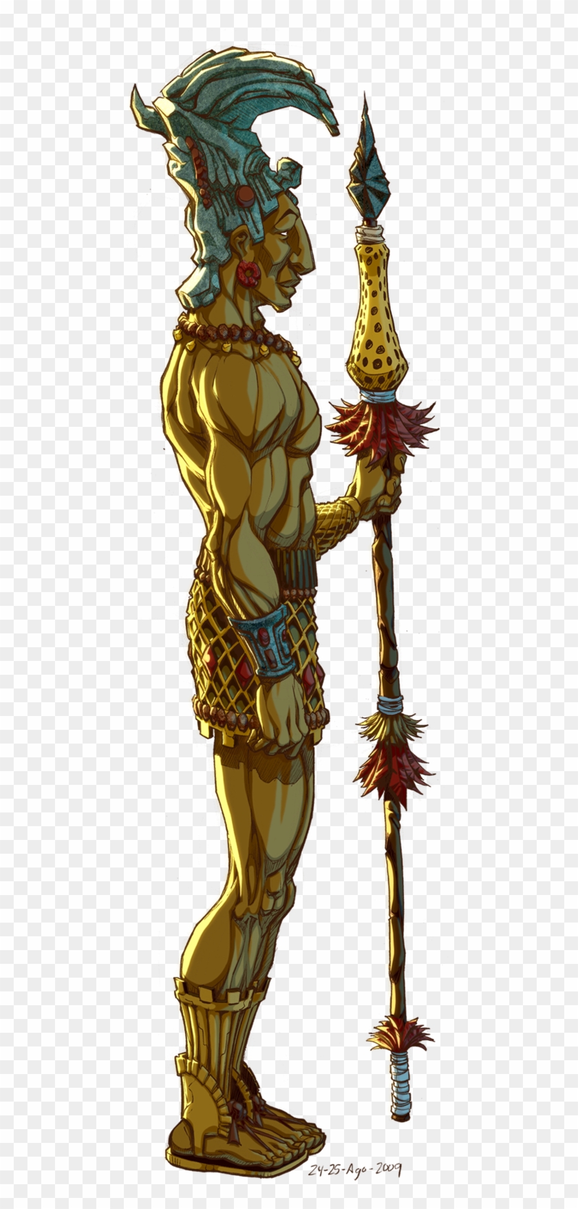 Source - Th06 - Deviantart - Net - Report - Mayan Jaguar - Maya Warrior #1312266