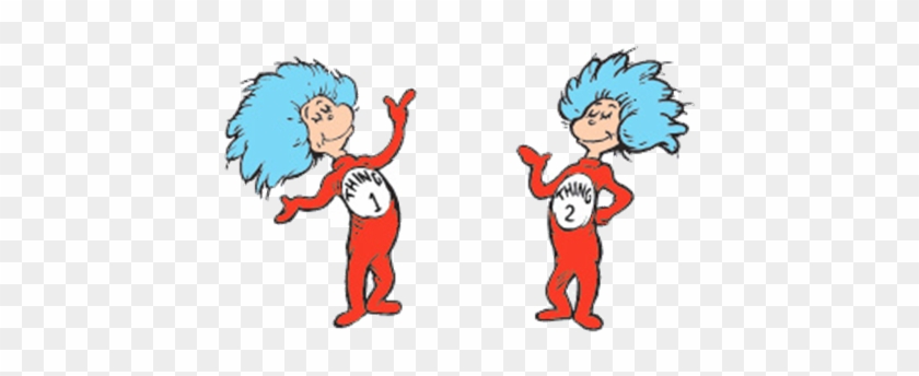 Nice Thing One And Thing Two Images Image Thing 1 Thing - Cat In The Hat Knows #1312286