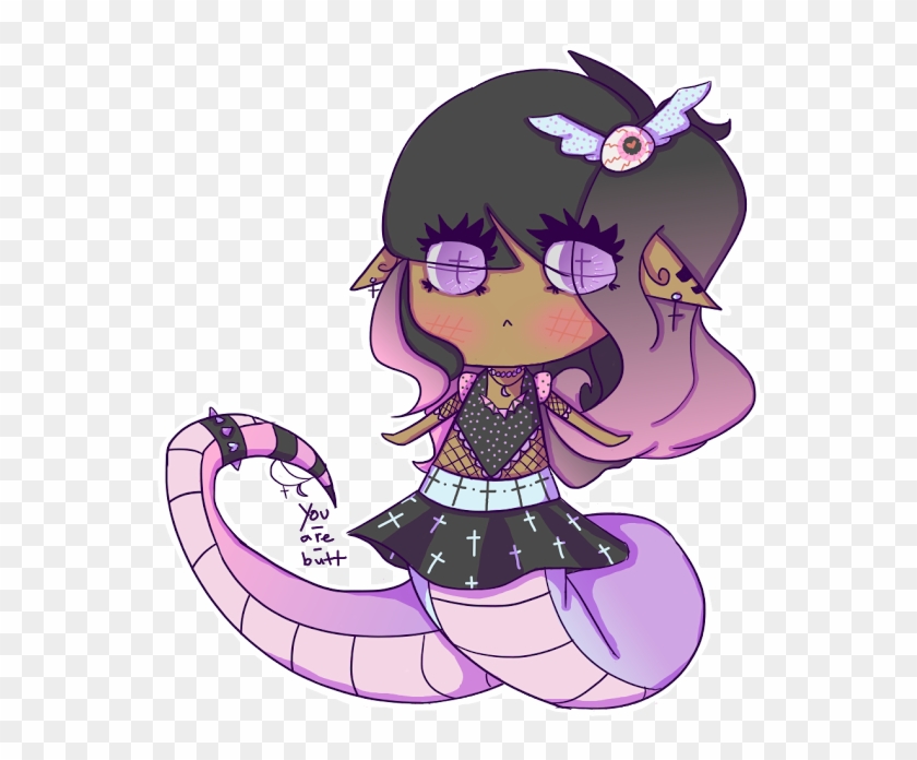 Pastel Goth Naga By Narwhalinsanity - Cartoon #1312440