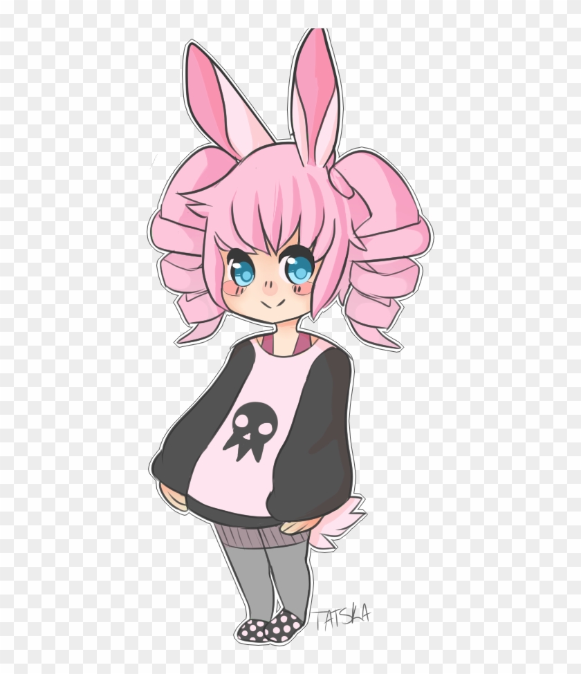 Pastel Goth Bunny By Cattymcnuggets - Cartoon #1312444