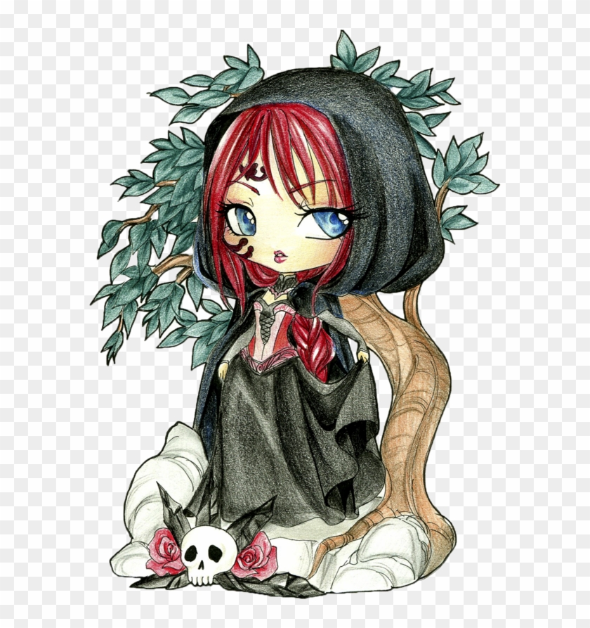 Kawaii Goth Anime - Drawing #1312461