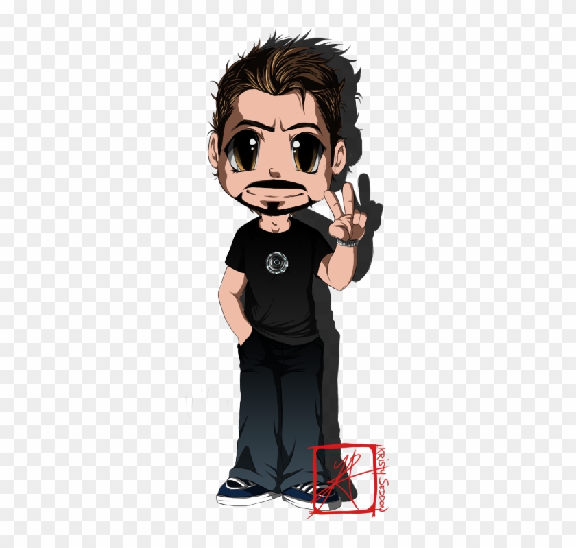 Chibi Tony Stark By Invisiblerainart - Iron Man #1312635