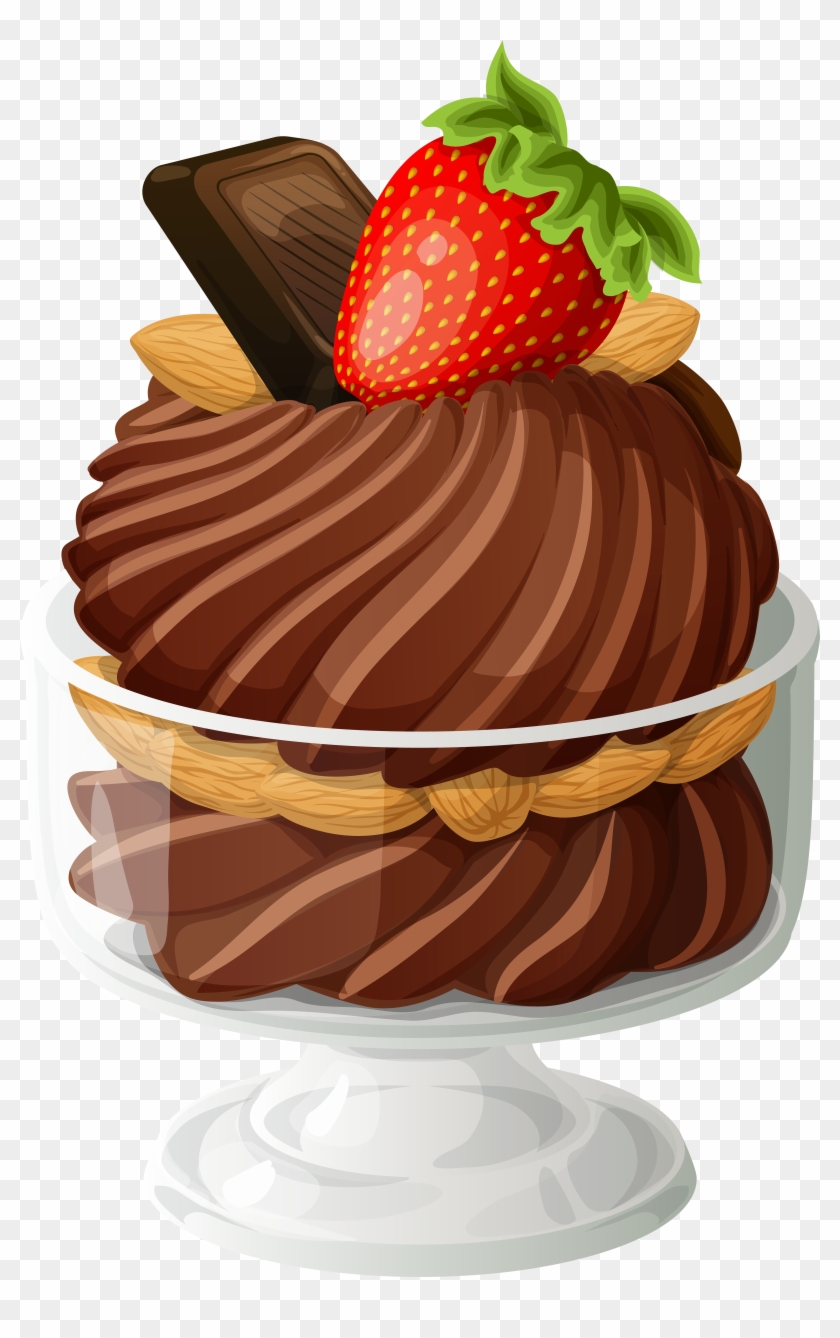 Chocolate Ice Cream Sundae Png Clip Art Picture - Chocolate Ice Cream Sundae Clipart #1312772