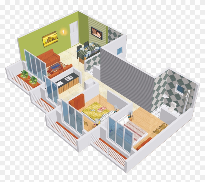 2 Bhk Flat - Tanzeel Green #1312837