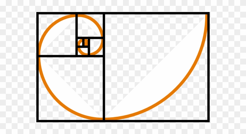 Fibonacci Spiral Orange Clip Art At Clker - Fibonacci Clipart #1312869