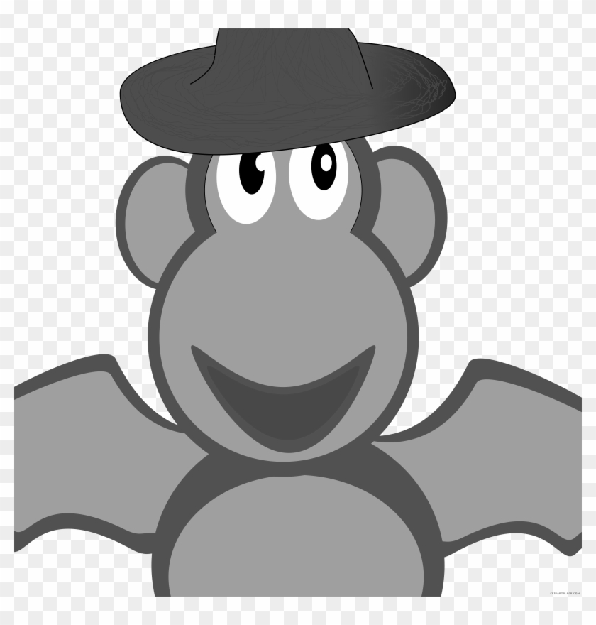 Monkey Animal Free Black White Clipart Images Clipartblack - Cartoon #1313141