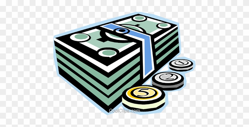 Dollar Bills And Coins Royalty Free Vector Clip Art - وأحل الله البيع وحرم الربا #1313757