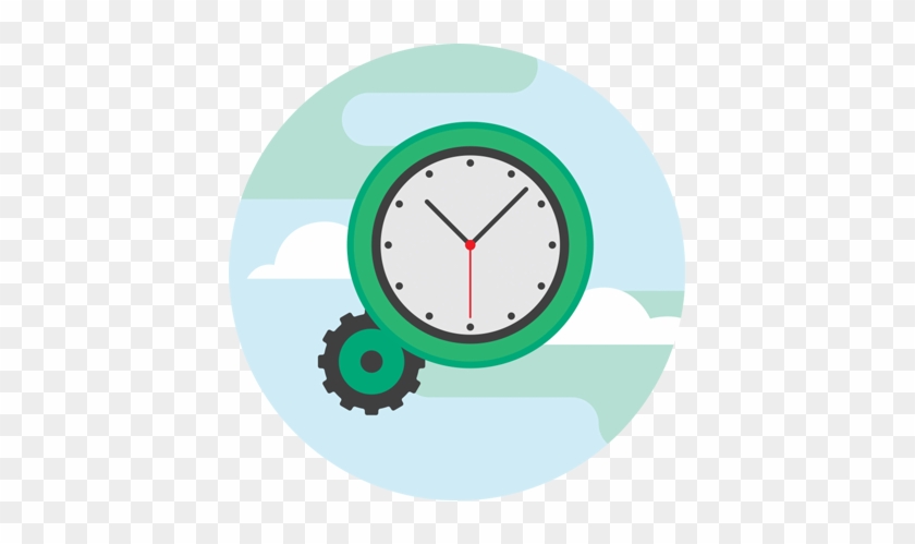 Spend Less Time - Wandklok Analoog En Digitaal #1314339