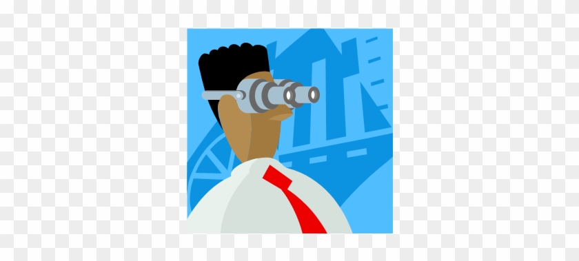 Graphic Of Dude Wearing Binocular Type Glasses - Beauty Salon #1314611