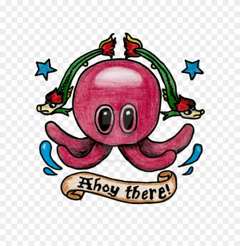 Octopus Emoji Tattoo By Kineticradio - Octopus Emoji Tattoo By Kineticradio #1315226
