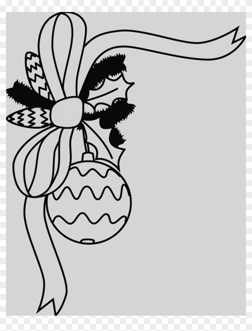 Christmas Cookie Clipart Black And White Christmas - Black And White Free Christmas Clipart #1315625