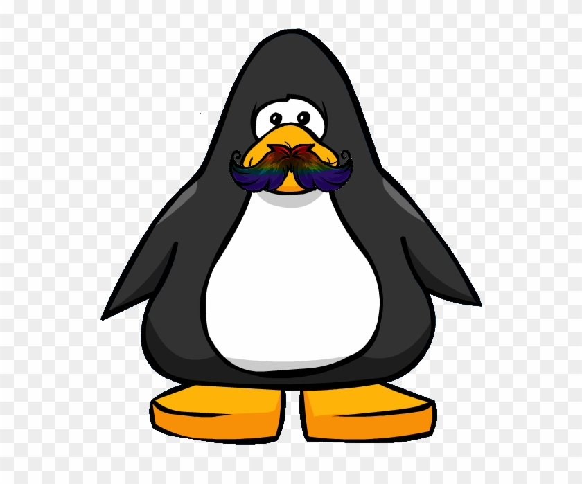 Multicolor Neon Mustache From A Player Card - Club Penguin Tour Guide Hat #1316473