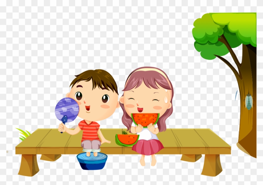 Watermelon Cartoon Clip Art - Cartoon #1316795