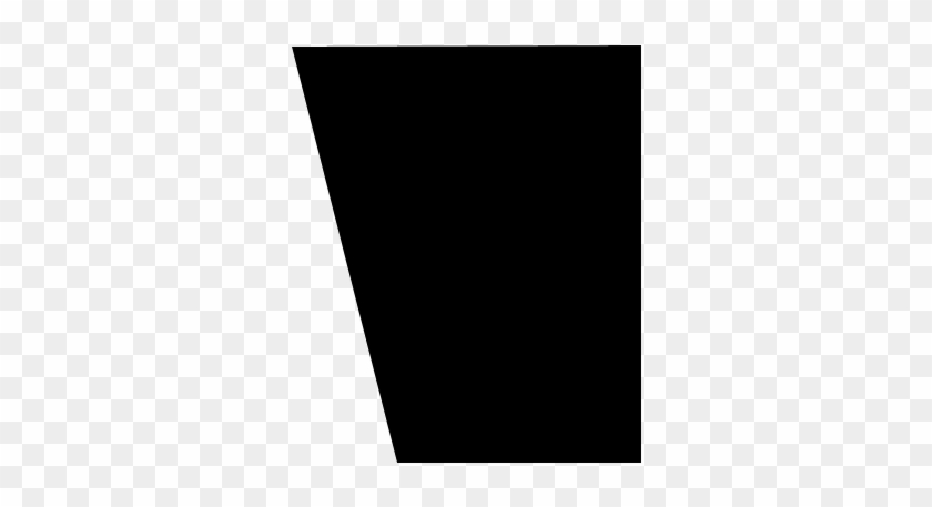 Image With Alpha Channel Showing The Polygonal Shape - Black Shapes Transparent Background #1317380