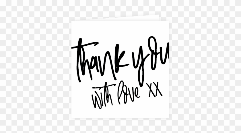 Bride Scribe Thank You Card - Calligraphy #1318794