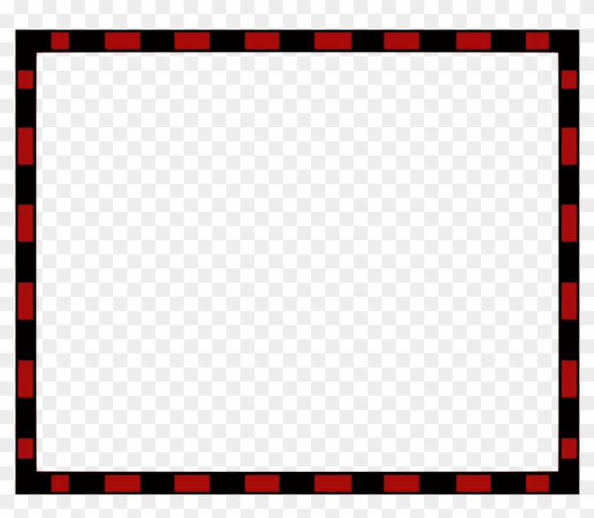 Border Redblack4x3 - - Clip Art #1318992