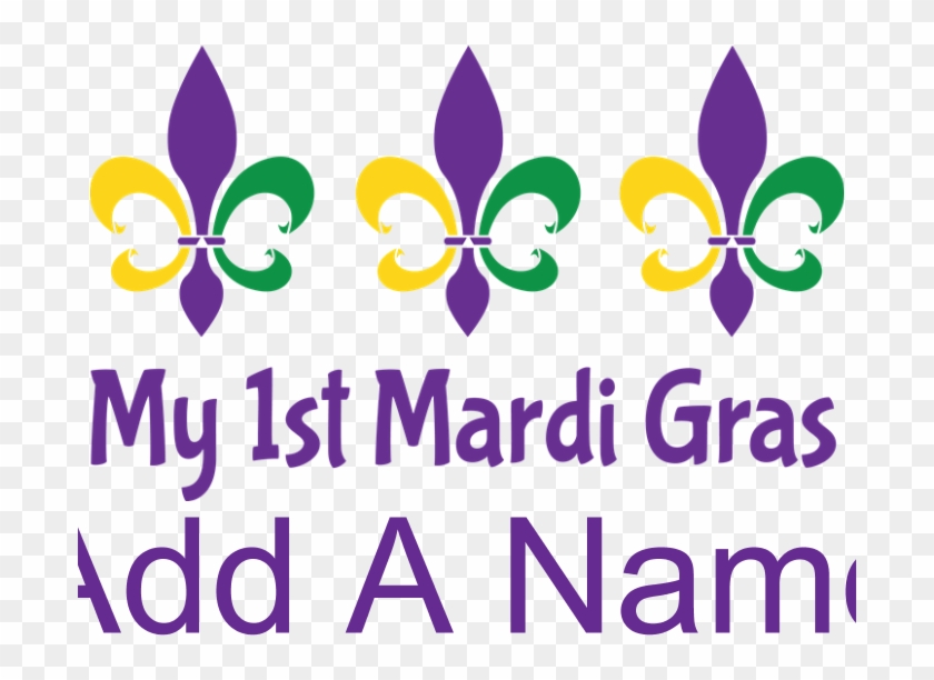 Personalized 1st Mardi Gras Body Suit - Inktastic My 1st Mardi Gras Fleur De Lis Baby Bib Babys #1319308