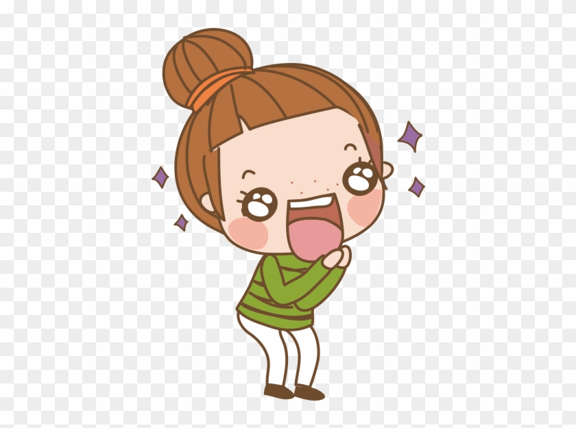 Cartoon Girl Surprise - Surprise Girl Cartoon Png #1319935