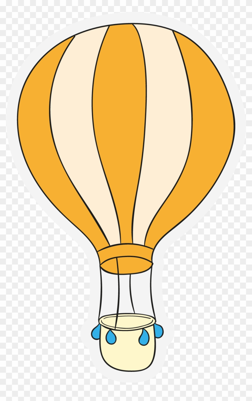 Hot Air Balloon Yellow - Reboot Caminando #1319998