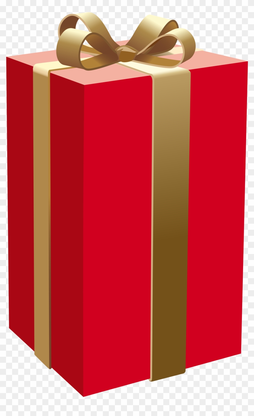 Gift Clipart Rectangle - Red Gift Box Png #1320080
