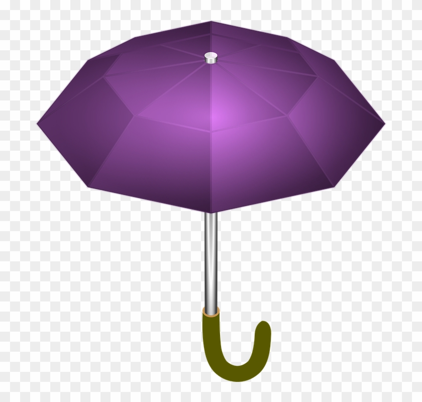 Umbrella Clipart Vector - Purple Umbrella Clip Art #1321344