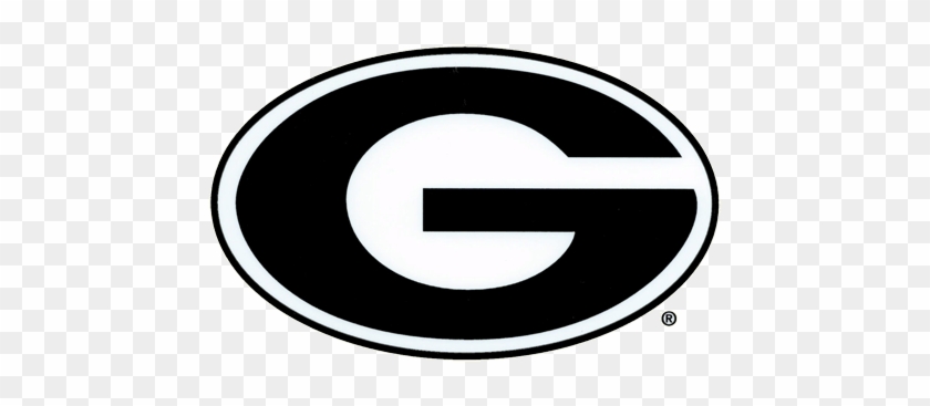 Uga Large G Logo Car Decal - Black Georgia G Logo #1321530