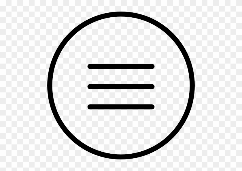 Circled Menu Icon - Icon #1321638