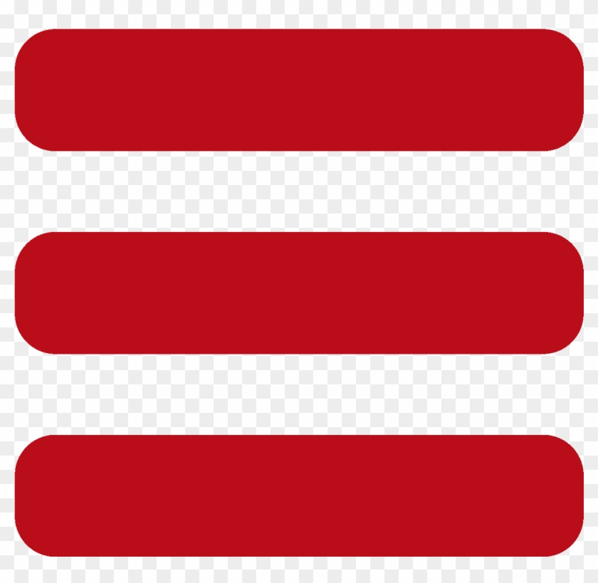 Home - Menu Icon In Red #1321642