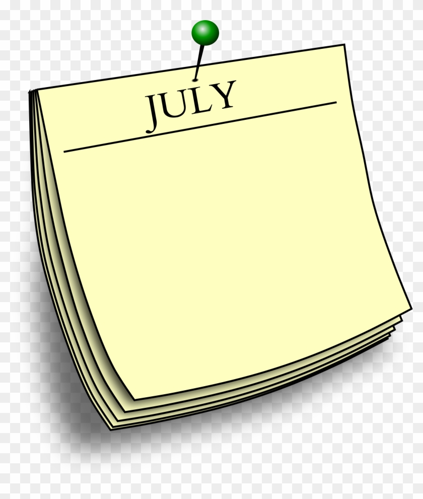 Monthly Note - Post It Note Clip Art #1321676