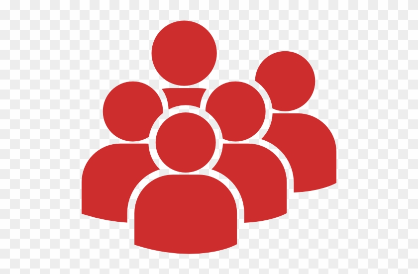Viewed By Over 500 Million People - People Group Blue Icon #1322044