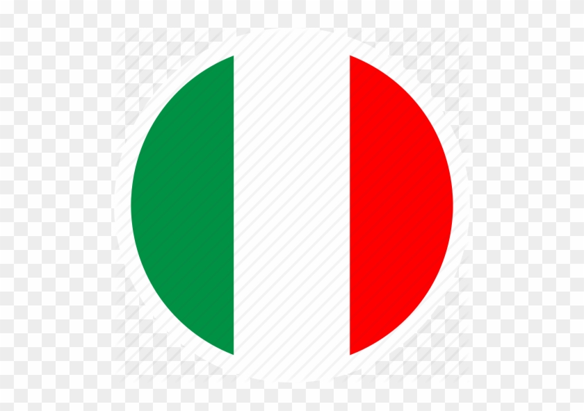 Italian Culture Icons Vector - Italy Flag Round Png #1322112