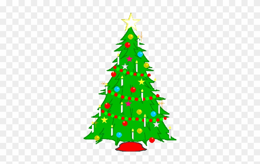 Christmas Songs For You A Singing Christmas Tree With - Christmas Tree With Candles Clipart #1323021