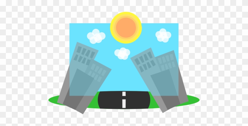 Cartoon Cities Background - Illustration #1323153