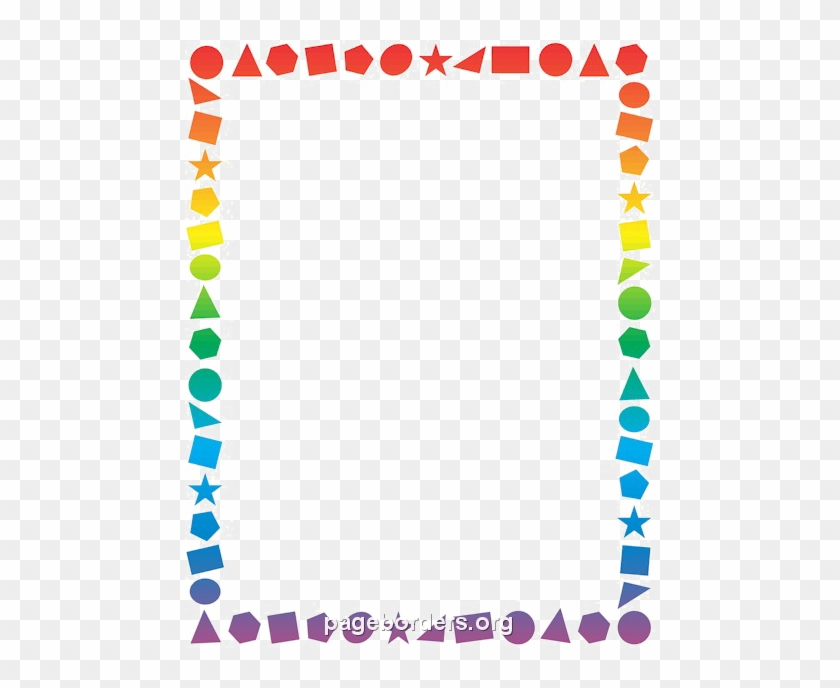 School Border Transparent Png - Shapes Border Clipart #1323398