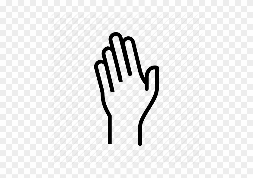 Fingers, Hand, Raise, Raising, Wave Icon - Coloring Book #1323746