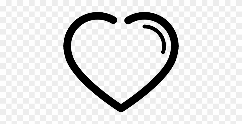 Heart Outline Shape Vector - Heart Shape Outline #1323802