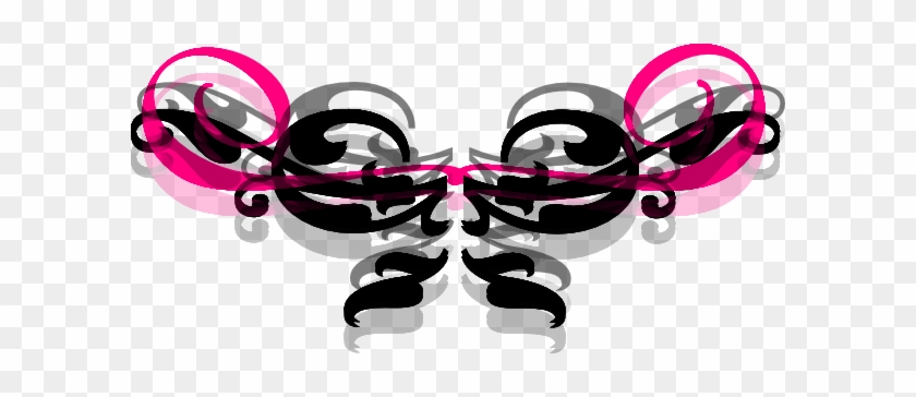 Swirls In Grey/pink Clip Art At Clker - Clip Art #1323873
