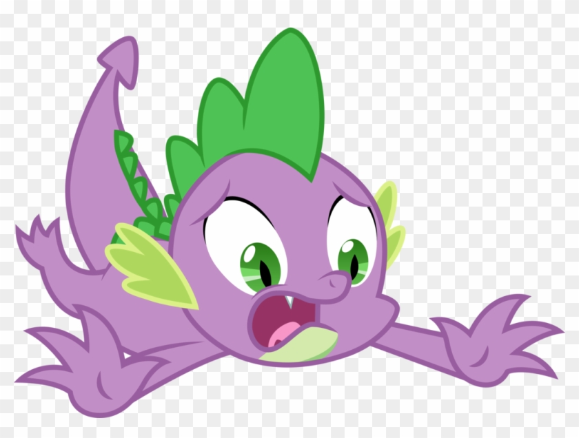 Falling Spike By Cloudyglow - Mlp Spike Falling #1324908