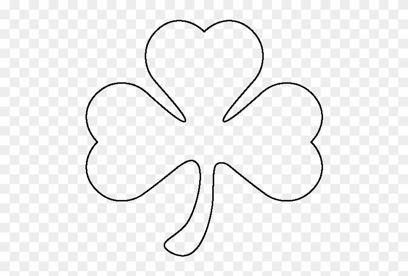 Large Shamrock Pattern - Line Art #1324975
