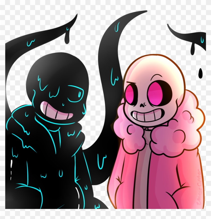 Paletteofpandora Cotton Candy Sans And Nightmare Sans - Cartoon #1325325