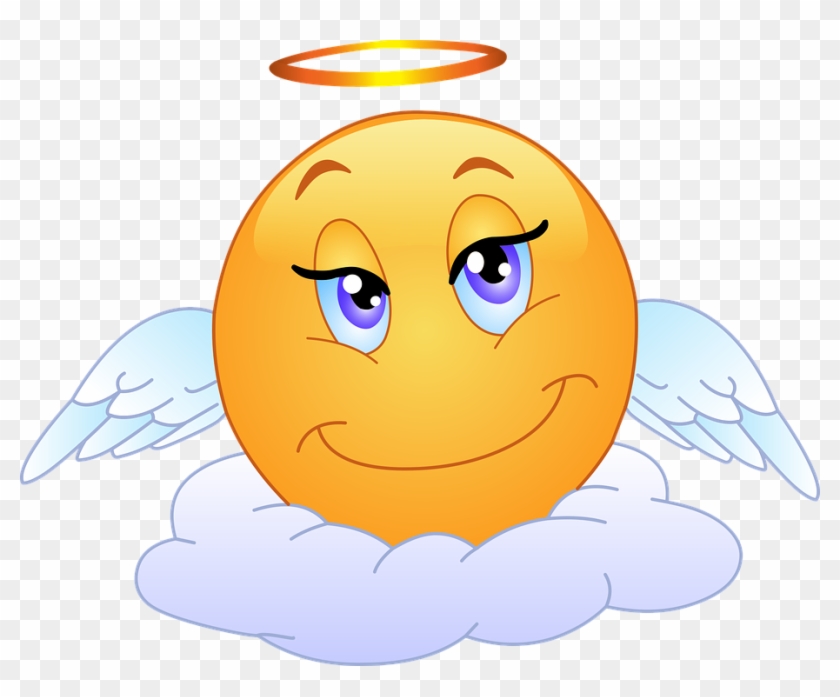 Angels Clipart Halo - Angel Emoticon #1325676