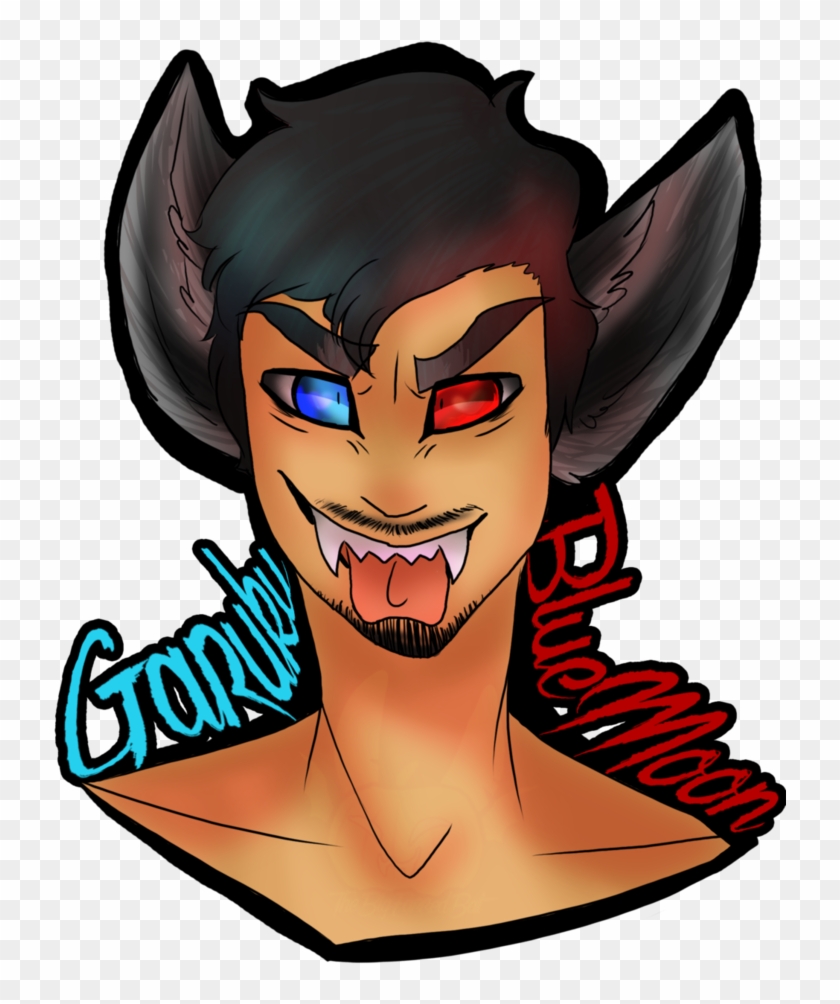 Garuku Bluemoon By Thebigearredbat - Cartoon #1326143