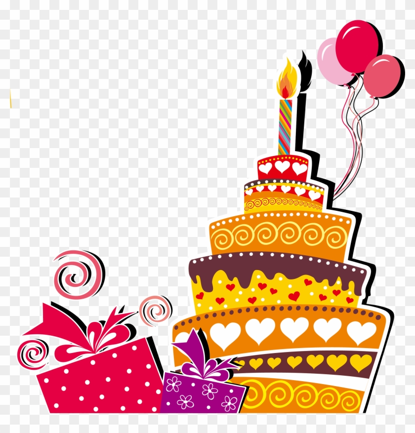 Birthday Cake Wedding Invitation Happy Birthday To - Happy Birthday Graphic Cards #1326257